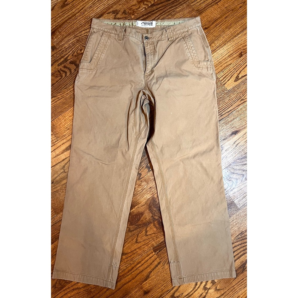 Mountain Khakis Relaxed Fit Canvas Pants Mens Tan Jackson Hole Wyoming 30 Inseam